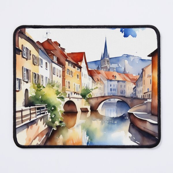 Item preview, Beautiful Watercolor Europe Landscape 10 designed and sold by Yzakreativ.