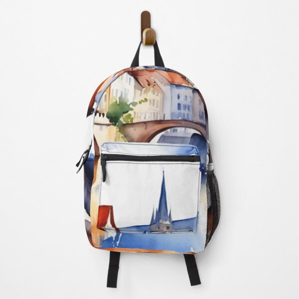 Item preview, Beautiful Watercolor Europe Landscape 10 designed and sold by Yzakreativ.