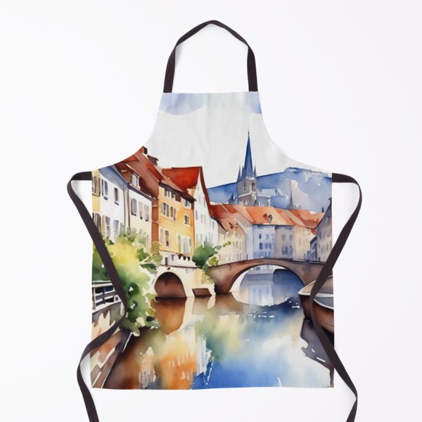 Item preview, Beautiful Watercolor Europe Landscape 10 designed and sold by Yzakreativ.