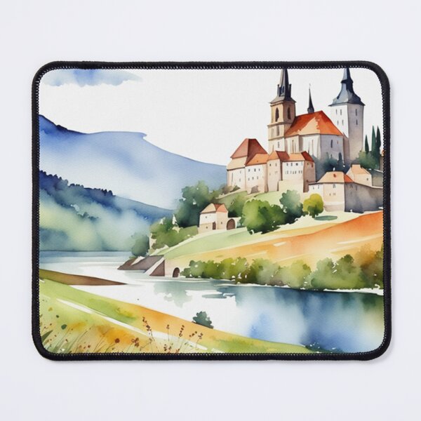 Item preview, Beautiful Watercolor Europe Landscape 11 designed and sold by Yzakreativ.