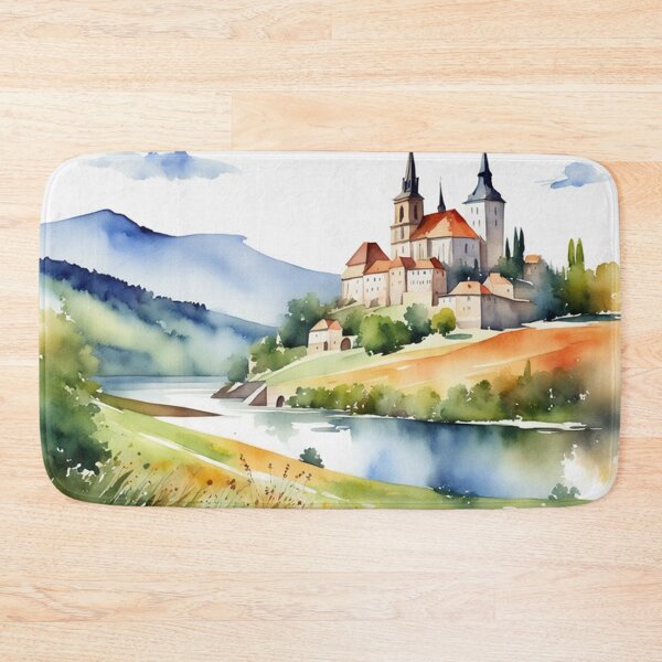 Item preview, Beautiful Watercolor Europe Landscape 11 designed and sold by Yzakreativ.
