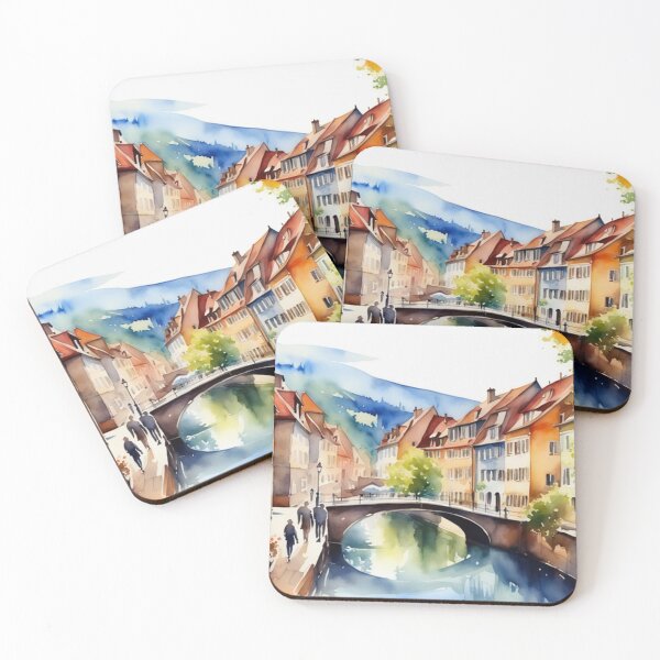 Item preview, Beautiful Watercolor Europe Landscape 12 designed and sold by Yzakreativ.
