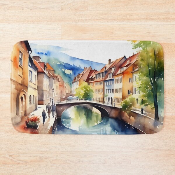 Item preview, Beautiful Watercolor Europe Landscape 12 designed and sold by Yzakreativ.