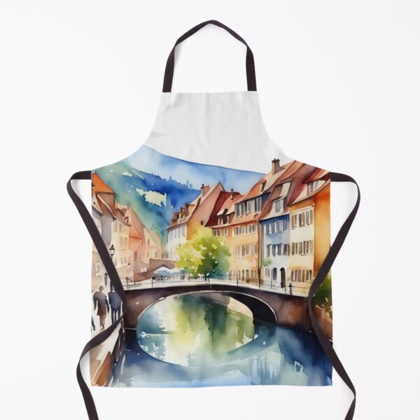 Item preview, Beautiful Watercolor Europe Landscape 12 designed and sold by Yzakreativ.