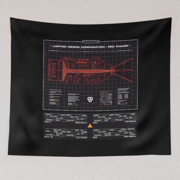 Item preview, Red Dwarf Ship Schematic Blueprint Systems Bypass designed and sold by Darmoks-Geeks.