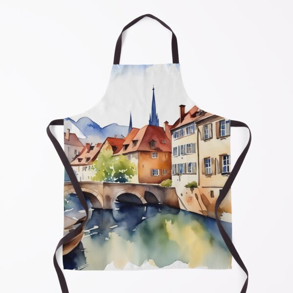 Item preview, Beautiful Watercolor Europe Landscape 13 designed and sold by Yzakreativ.