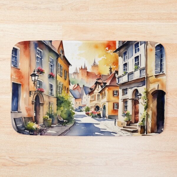 Item preview, Beautiful Watercolor Europe Landscape 14 designed and sold by Yzakreativ.