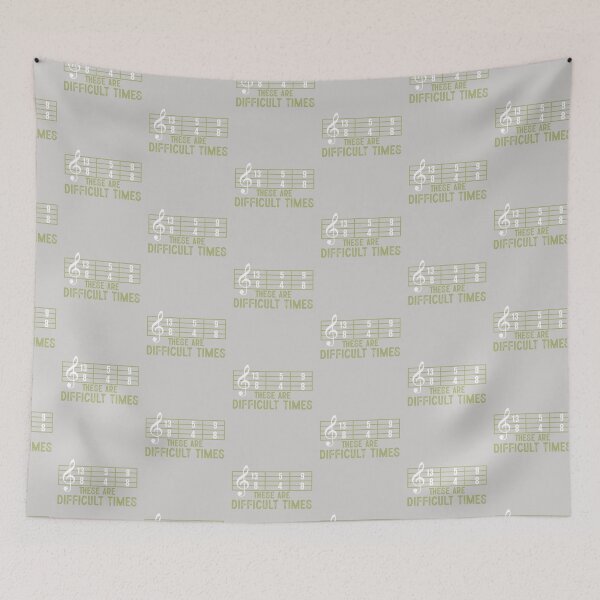 Item preview, These Are Difficult Time Musician Sheet Music Design Vintage designed and sold by roboartpixel.