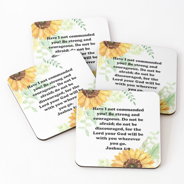 Item preview, Scripture Verse Art Joshua 1:9 designed and sold by Harpley Design Studio.