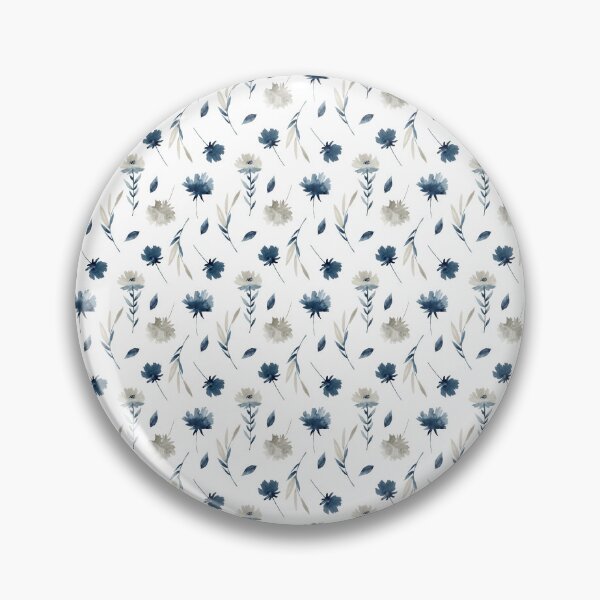 Artikelvorschau, Watercolor blue and silver peonies entworfen und verkauft von tapilipa.