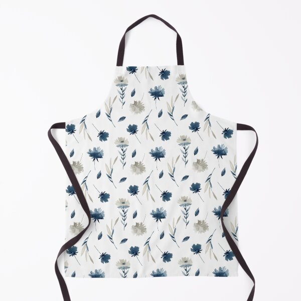 Item preview, Watercolor blue and silver peonies designed and sold by tapilipa.