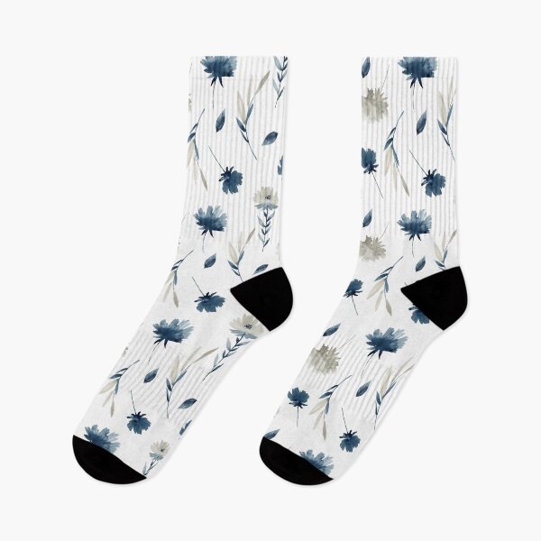 Item preview, Watercolor blue and silver peonies designed and sold by tapilipa.