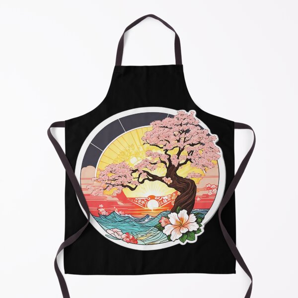 Item preview, Sunset Sakura on the Beach - Ocean Waves Orchids designed and sold by NautiChic.