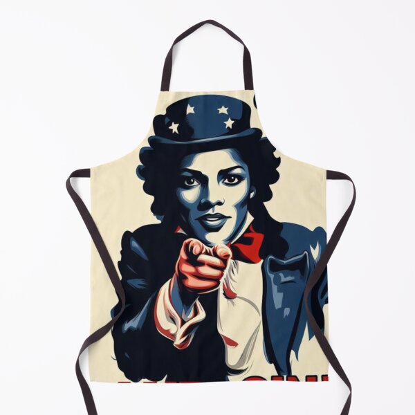 Item preview, Eat chees and sin: Woman in Cylinder Hat, Frak, '70s Vibes, Navy-Red-Beige Palette designed and sold by SplashTastic.