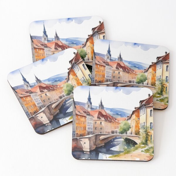 Item preview,  Beautiful Watercolor Europe Landscape 16 designed and sold by Yzakreativ.