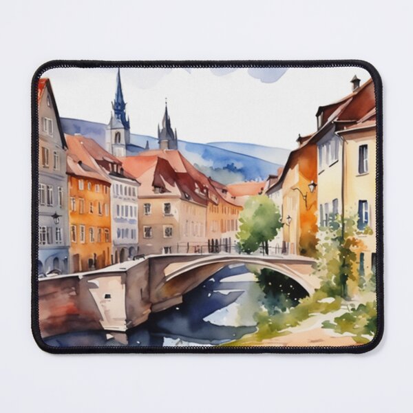 Item preview,  Beautiful Watercolor Europe Landscape 16 designed and sold by Yzakreativ.