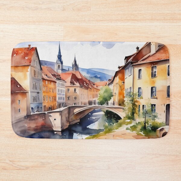 Item preview,  Beautiful Watercolor Europe Landscape 16 designed and sold by Yzakreativ.