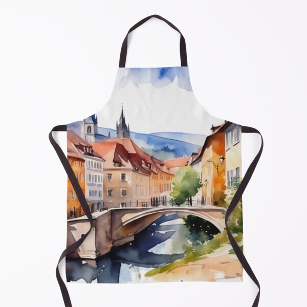 Item preview, Beautiful Watercolor Europe Landscape 16 designed and sold by Yzakreativ.