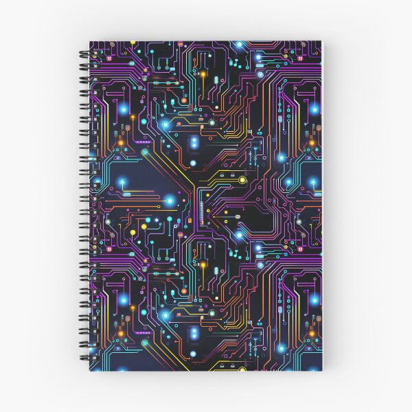 Item preview, Colorful Circuit Board Electronic Futuristic design designed and sold by NikkofTime.