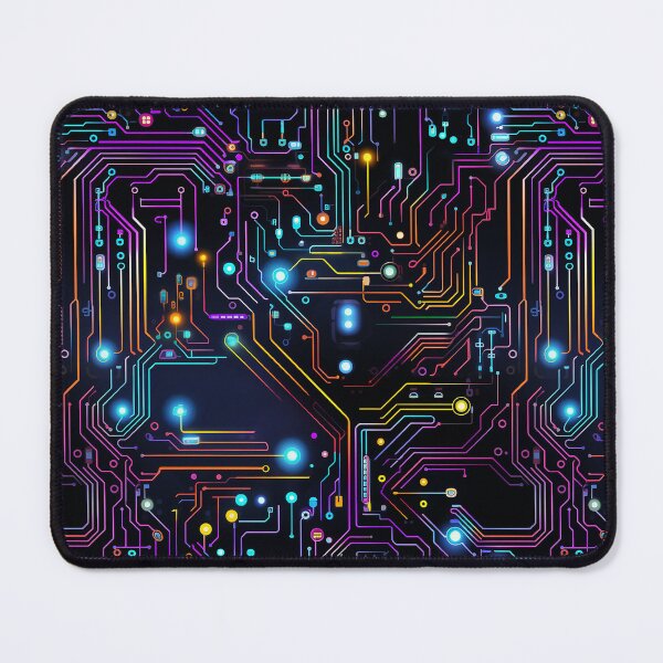 Item preview, Colorful Circuit Board Electronic Futuristic design designed and sold by NikkofTime.