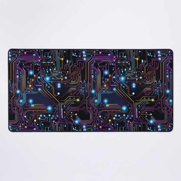 Item preview, Colorful Circuit Board Electronic Futuristic design designed and sold by NikkofTime.