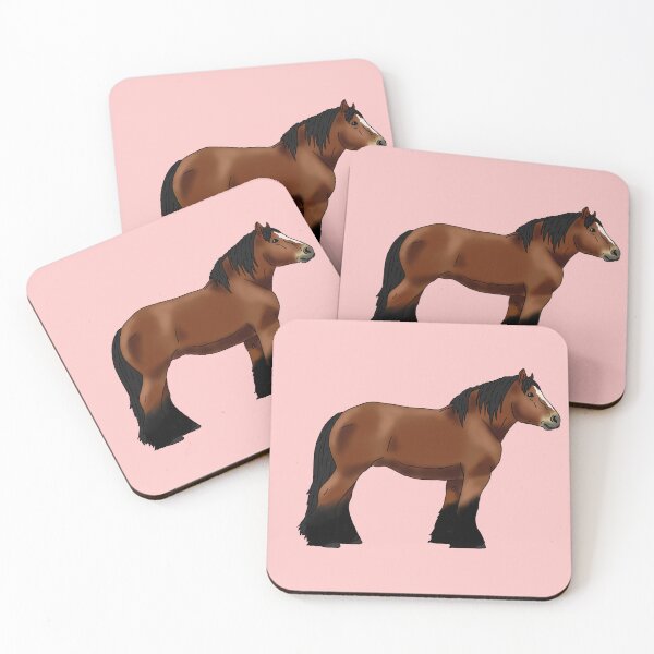 Item preview, Brown Ardennes draft horse, brown horse designed and sold by christmas-lady.