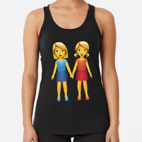 Item preview, Two Women Holding Hands Emoji Pattern designed and sold by Popular-Gifts.