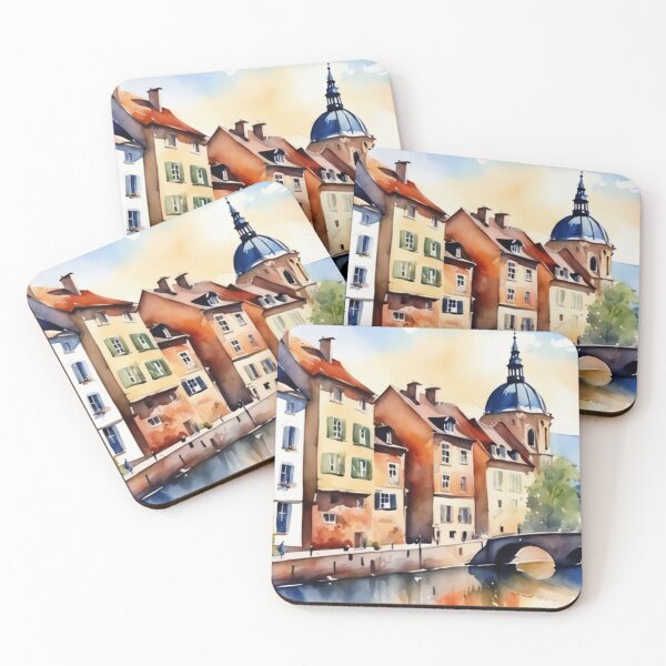 Item preview, Beautiful Watercolor Europe Landscape 17 designed and sold by Yzakreativ.