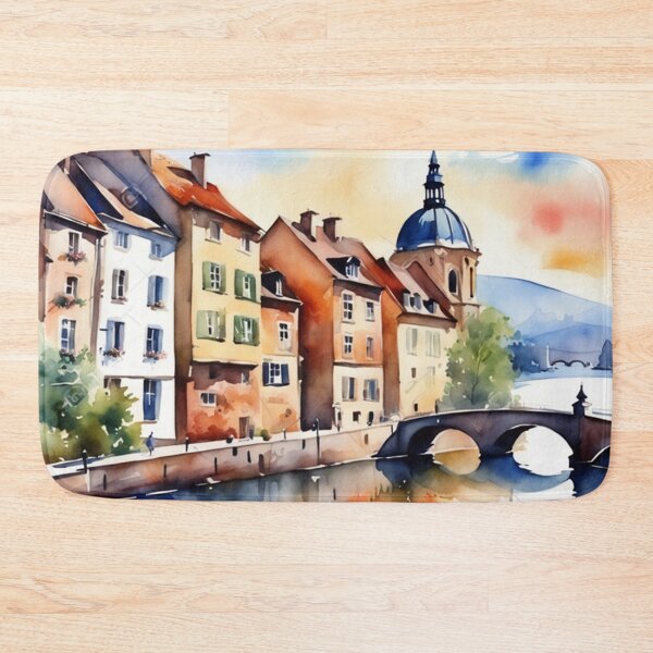 Item preview, Beautiful Watercolor Europe Landscape 17 designed and sold by Yzakreativ.