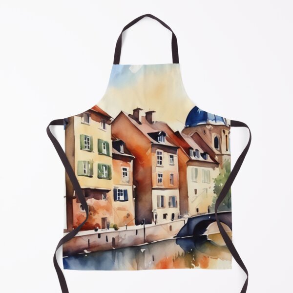 Item preview, Beautiful Watercolor Europe Landscape 17 designed and sold by Yzakreativ.