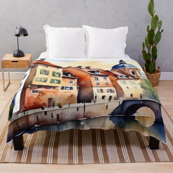 Item preview, Beautiful Watercolor Europe Landscape 17 designed and sold by Yzakreativ.