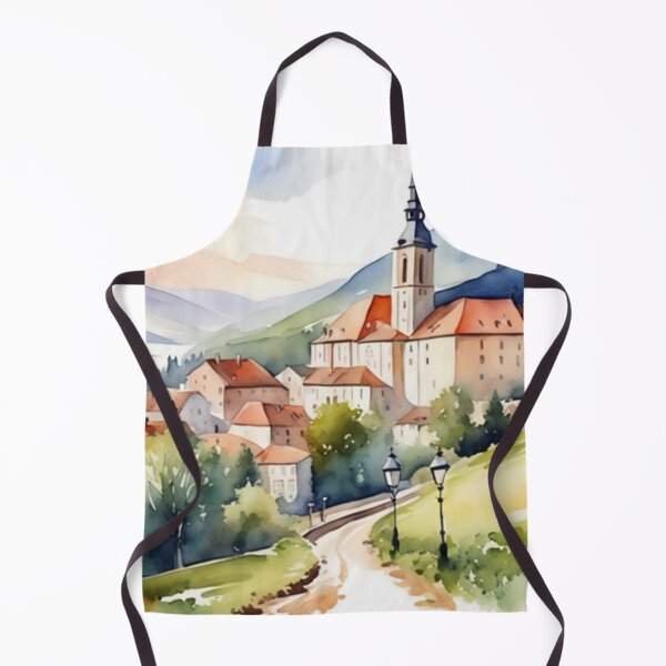 Item preview, Beautiful Watercolor Europe Landscape 18 designed and sold by Yzakreativ.