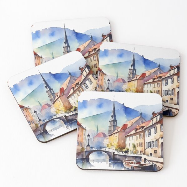 Item preview, Beautiful Watercolor Europe Landscape 20 designed and sold by Yzakreativ.
