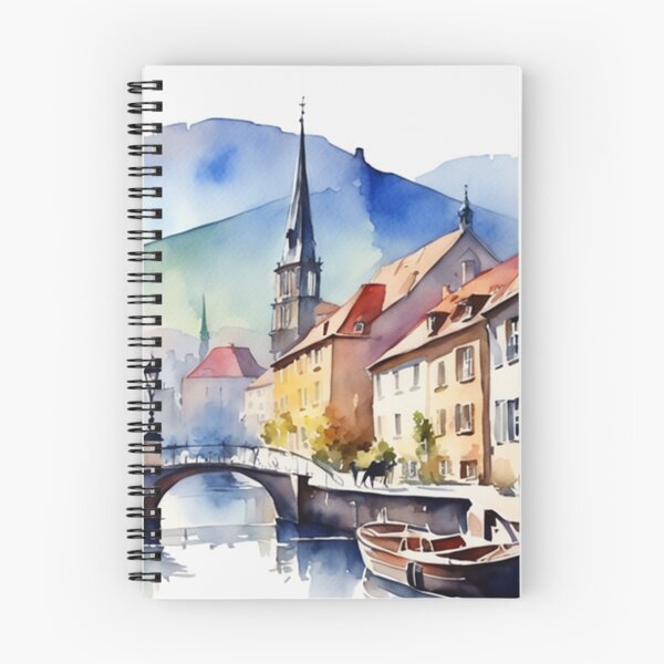 Item preview, Beautiful Watercolor Europe Landscape 20 designed and sold by Yzakreativ.