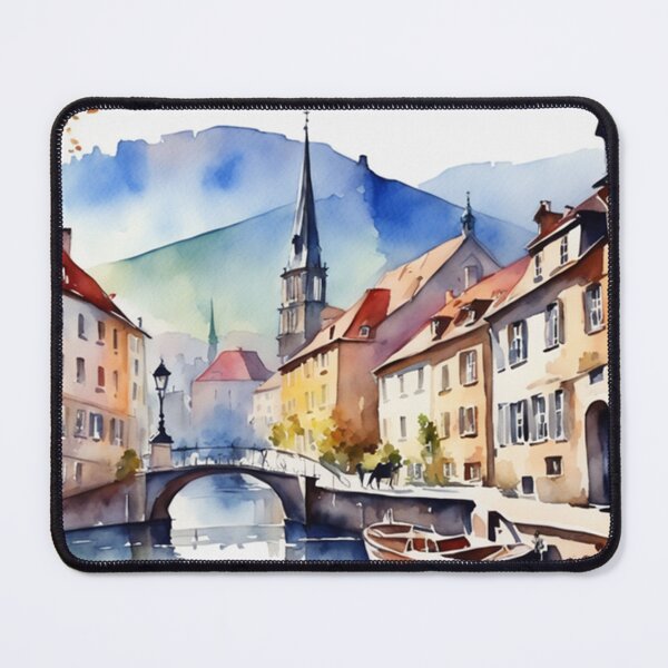 Item preview, Beautiful Watercolor Europe Landscape 20 designed and sold by Yzakreativ.