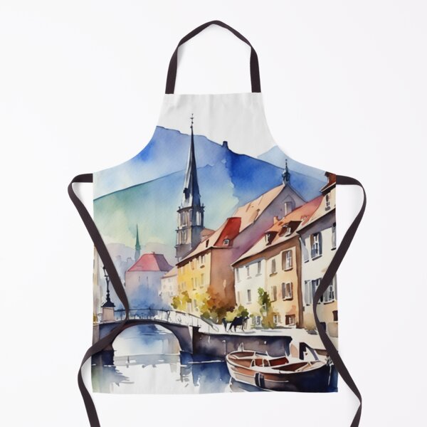 Item preview, Beautiful Watercolor Europe Landscape 20 designed and sold by Yzakreativ.