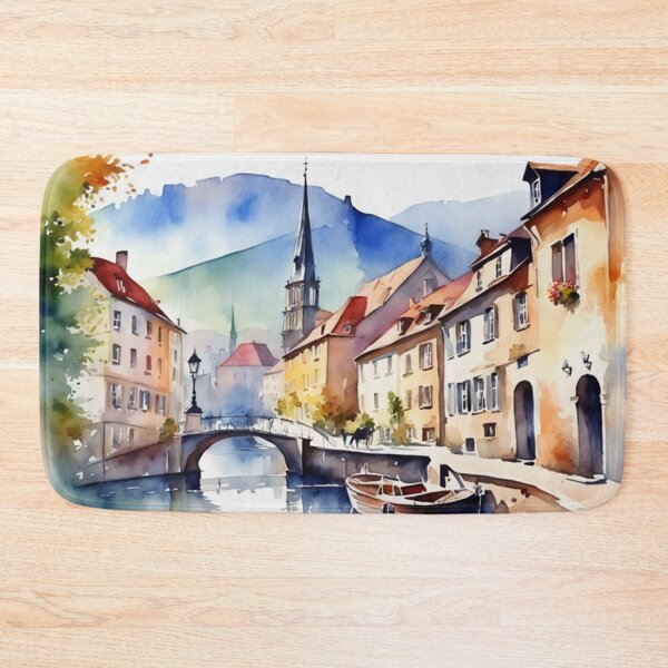 Item preview, Beautiful Watercolor Europe Landscape 20 designed and sold by Yzakreativ.