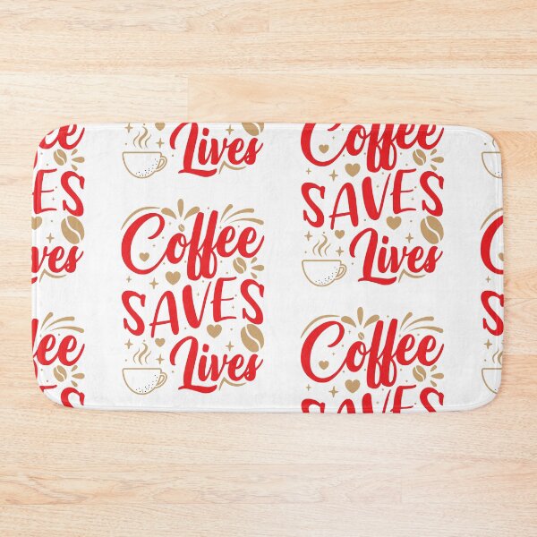 Item preview, Funny Coffee Saves Lives Coffee Quote For Coffee Lover Retro designed and sold by roboartpixel.