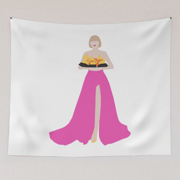 Item preview, 2012 Taylor Swift Grammy Awards pink and orange dress outfit designed and sold by Ella's  Doodles And Designs.