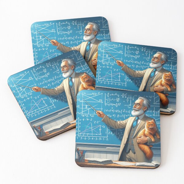 Item preview, The Math Professor Who Cannot Do Without His Cat designed and sold by TheHelpingCat.