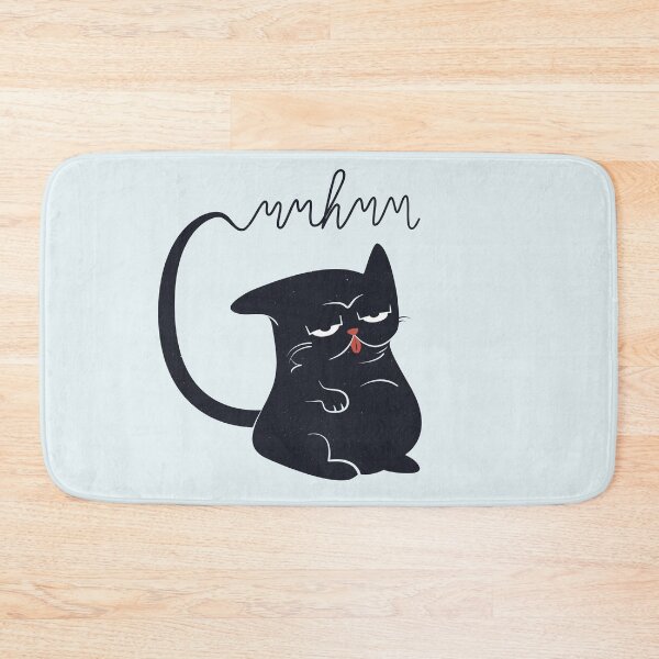 Item preview, Sassy Black Cat Mlem Mmhmm designed and sold by 84collective.