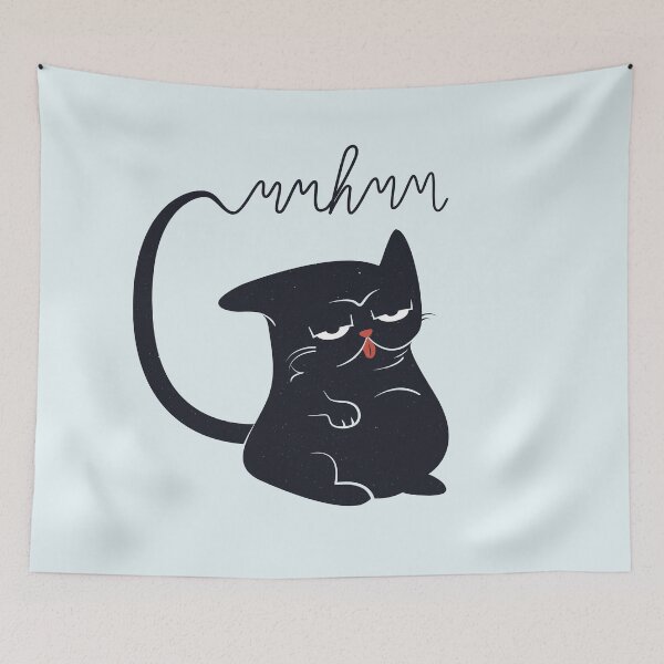 Item preview, Sassy Black Cat Mlem Mmhmm designed and sold by 84collective.