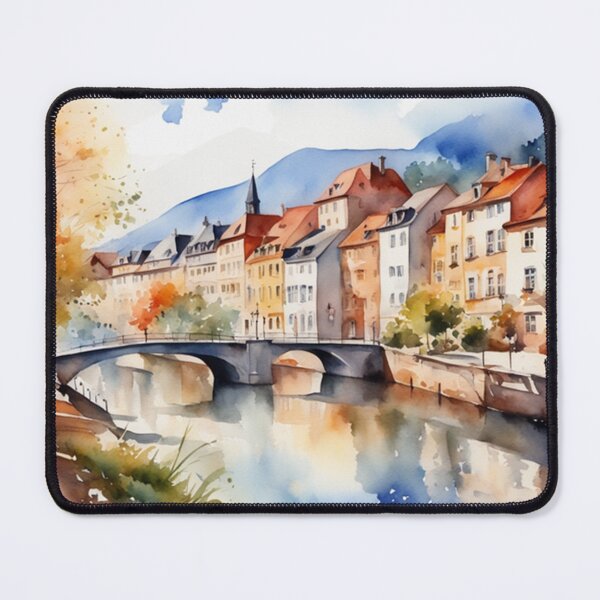 Item preview, Beautiful Watercolor Europe Landscape 22 designed and sold by Yzakreativ.