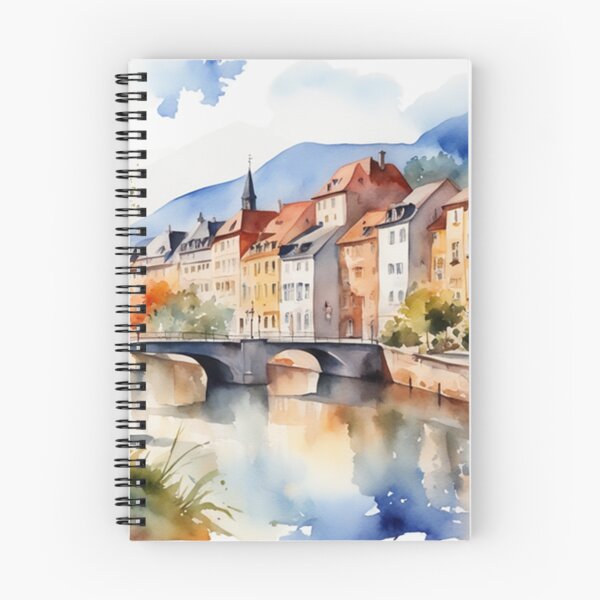 Item preview, Beautiful Watercolor Europe Landscape 22 designed and sold by Yzakreativ.