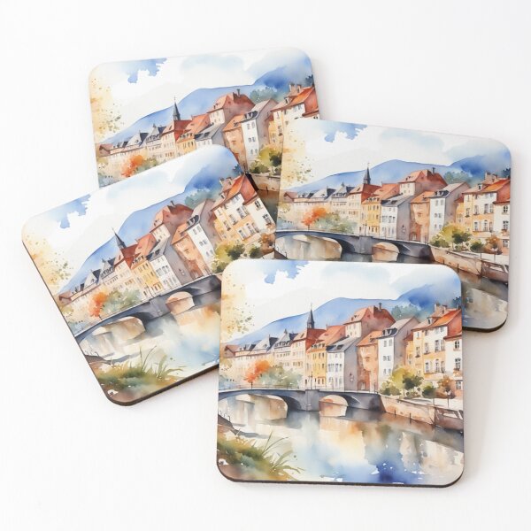 Item preview, Beautiful Watercolor Europe Landscape 22 designed and sold by Yzakreativ.