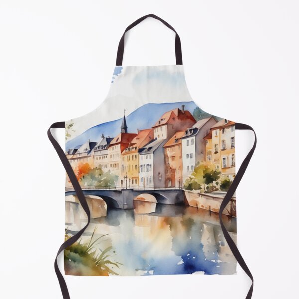 Item preview, Beautiful Watercolor Europe Landscape 22 designed and sold by Yzakreativ.