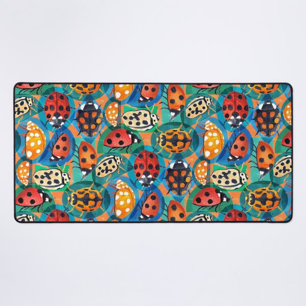Item preview, Mid Century Modern Ladybugs in Gouache Pattern designed and sold by MilaMooDesigns.