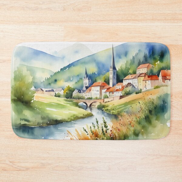 Item preview, Beautiful Watercolor Europe Landscape 24 designed and sold by Yzakreativ.