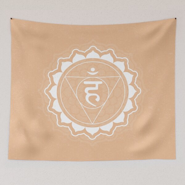 Item preview, Throat Chakra Mandala - Melon + Snow designed and sold by Irene Estelle.