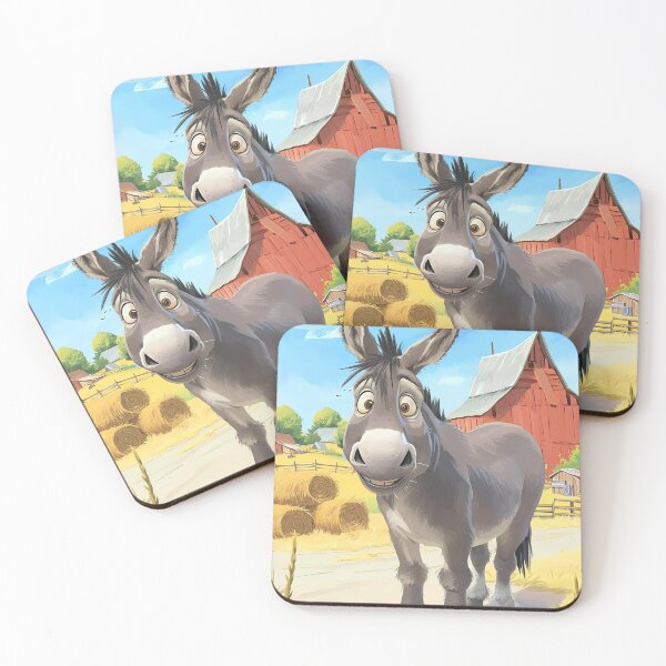 Item preview, Friendly Donkey Farmyard designed and sold by cute-animals99.